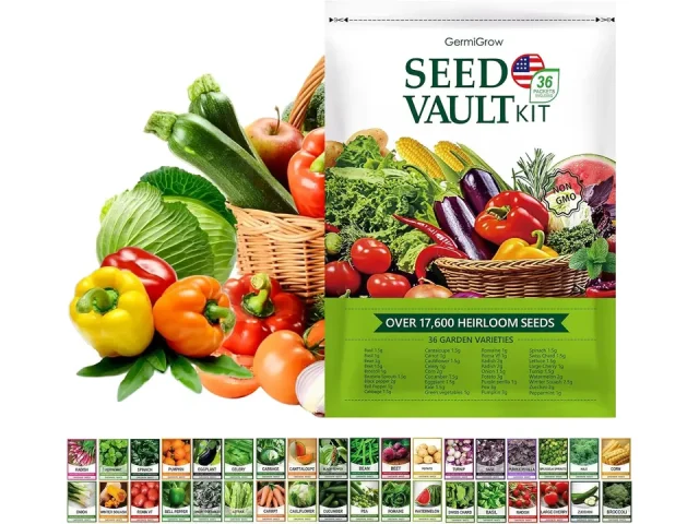 GermiGrow Survival Vegetable Seeds Vault Kit – 36: Honest