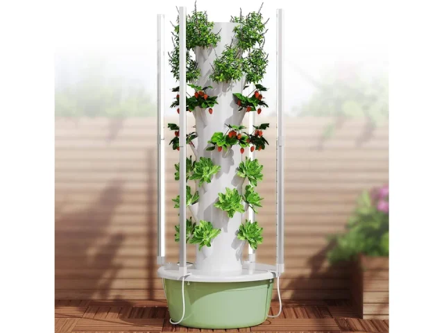 Hydroponic Growing Kit System 4 LED Grow Lights – Complete