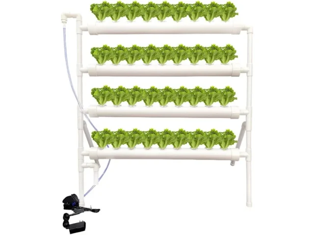 Hydroponic Plant Growing System PVC Indoor Garden Tower