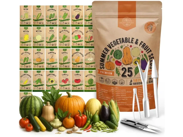 25 Summer Vegetable & Fruit Seeds Variety Pack – Pros & Cons