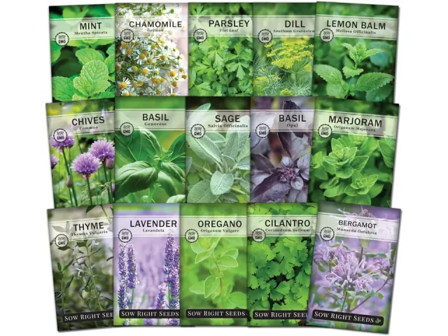Sow Right Seeds – 15 Herb Garden Seed – In-Depth Review