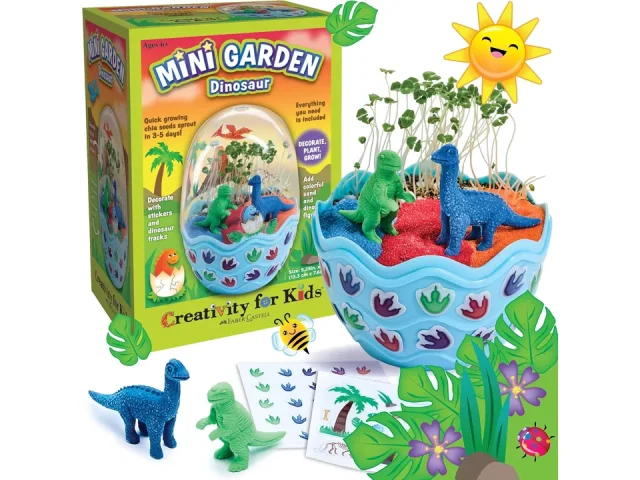 Creativity Kids Mini Garden Dinosaur: Terrarium Kit for