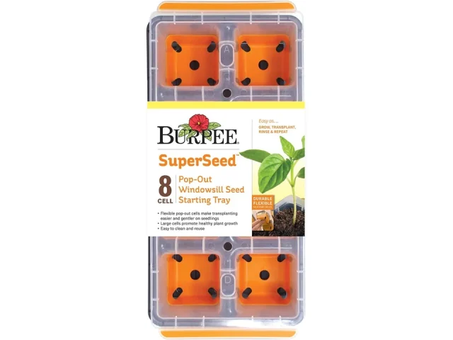 Burpee SuperSeed Windowsill Seed Starting Tray| 8 XL – Pros