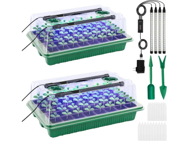 Seed Starter Tray Timed Grow Light, 2 Pack – Buyer’s Guide