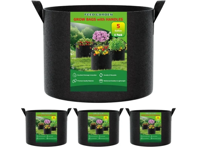 FEED GARDEN 5 Gallon Grow Bags 4 Pack – Pros & Cons