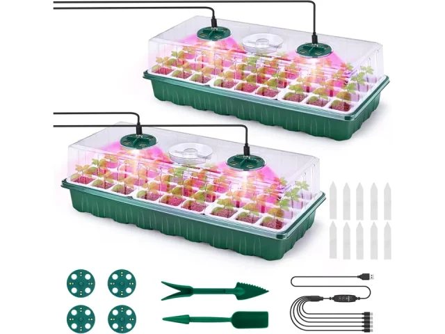 Pattiumo 2 Packs Seed Starter Tray Grow Lights – Honest