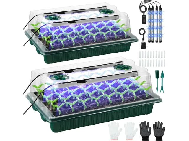 Saillong 2 Pack Seed Starter Tray Grow Light – Buyer’s Guide
