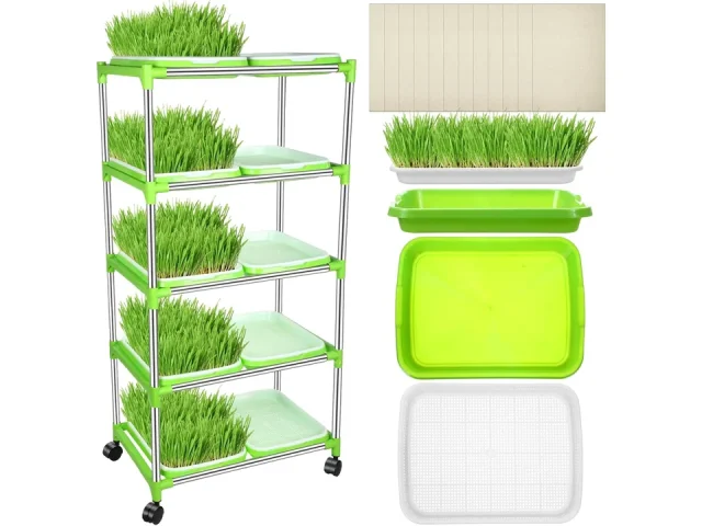 Menkxi 5 Layers Seed Sprout Tray Shelf Microgreens