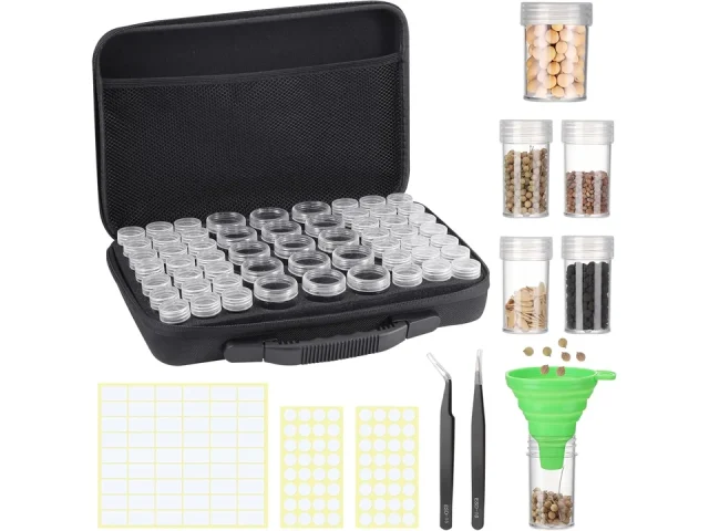 Seed Storage Organizer Box, 57 Slots Seed Collection