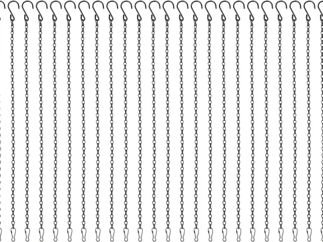 Foraineam 24 Pack 19.7 Inches Hanging Chains Garden