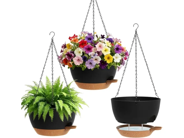 UOUZ Set of 3-10 Inch Self Watering Hanging – Pros & Cons