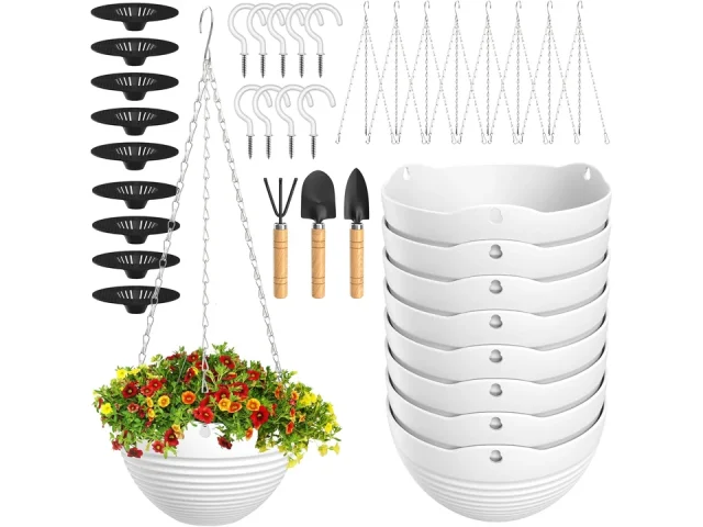 Hanging Planters, Set of 9 White Hanging Pots: Honest Review