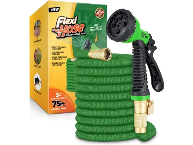 Flexi Hose 8 Function Nozzle, 50FT – Lightweight: Honest