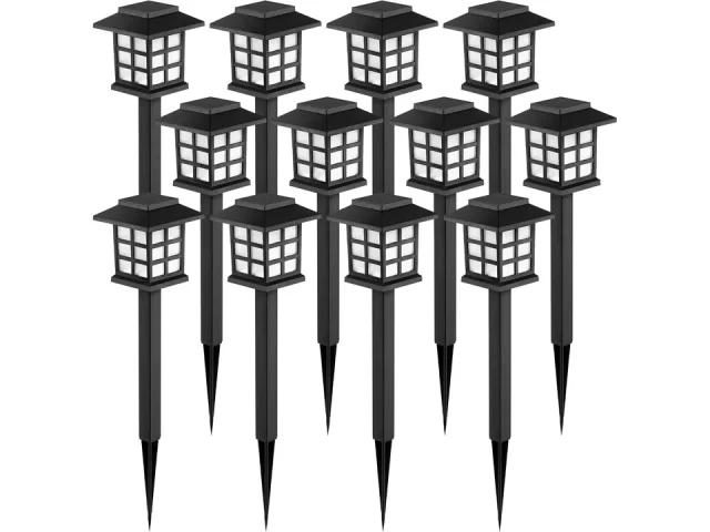 GIGALUMI Solar Outdoor Pack LED Solar Lights Outdoor