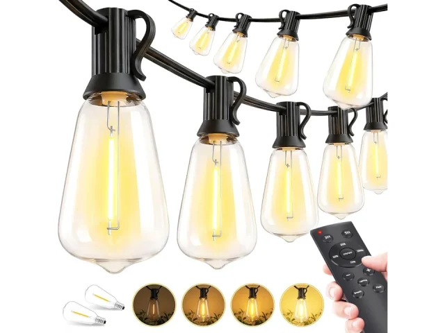 Outdoor Lights String Patio Outside – 100ft 30M: Unbiased