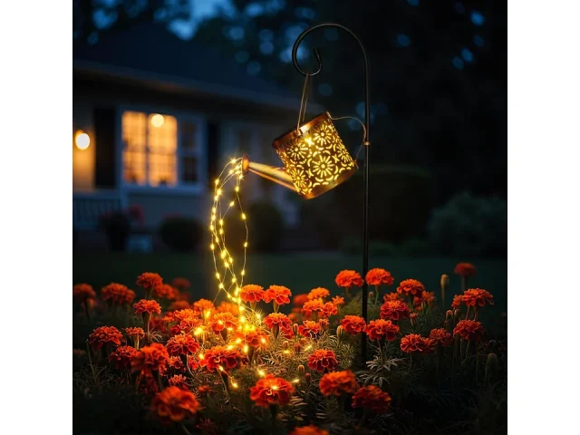Solar Garden Lights Outdoor Decoration, Metal Solar