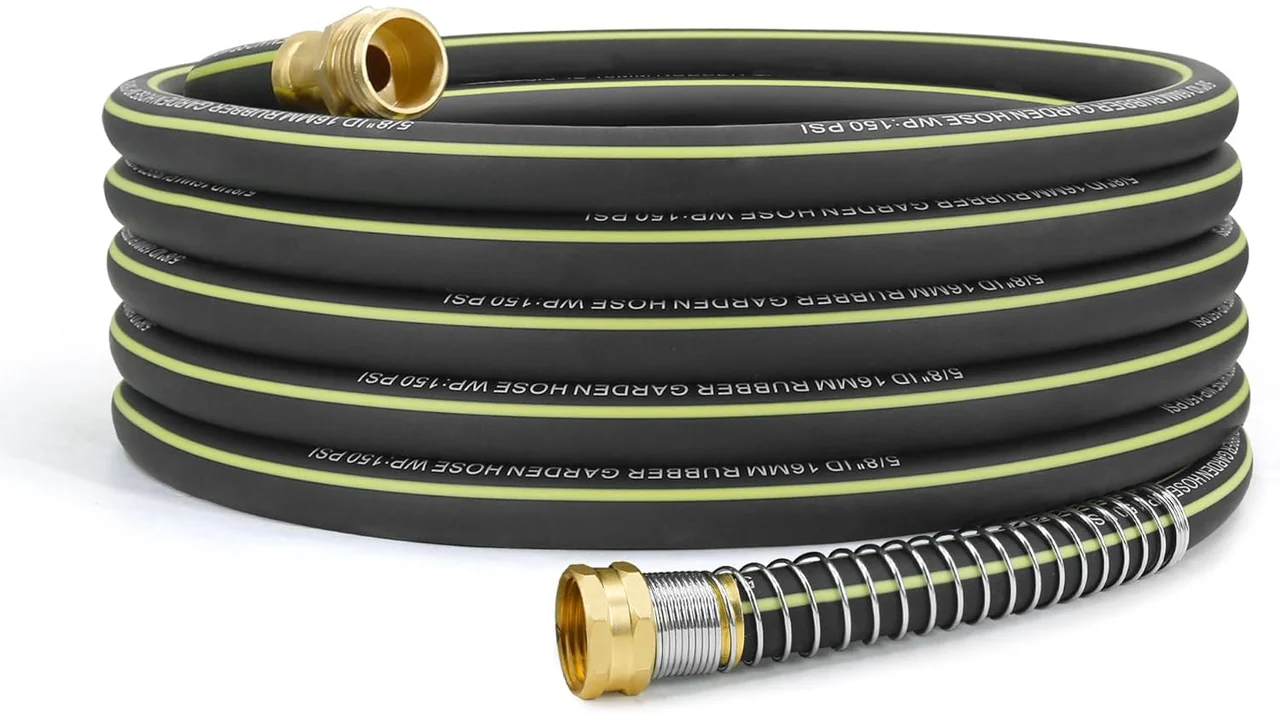 Lightweight Rubber Garden Hose 50 ft, 5/8″ – In-Depth Review