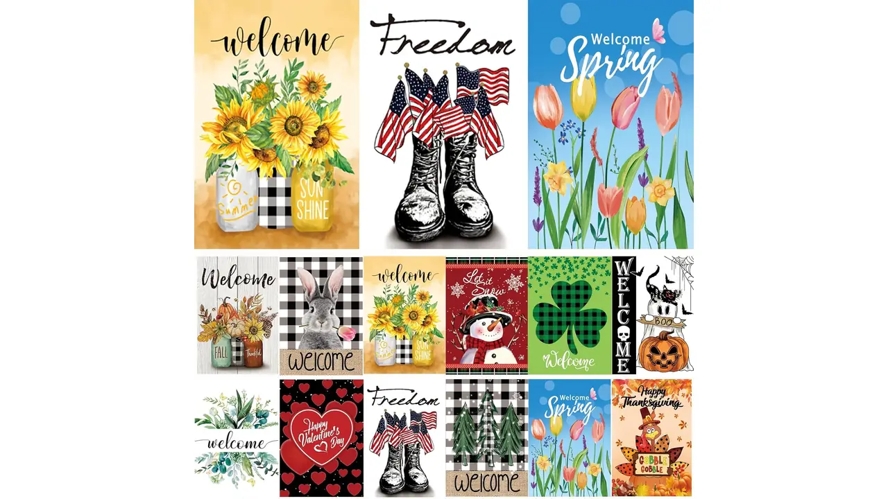 Seasonal Garden Flags Set of 12 – Honest Review