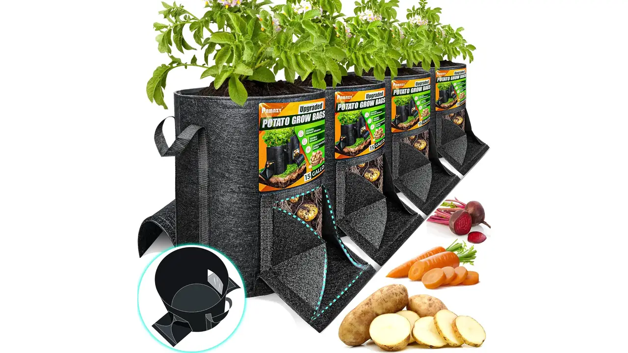 Pamazy 4Pcs 15 Gallon Potato Grow Bags - Honest Review 6 featured 2859