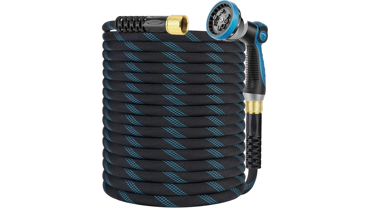 Non-Expanding Garden Hose 100 ft, Kink Free Flexible