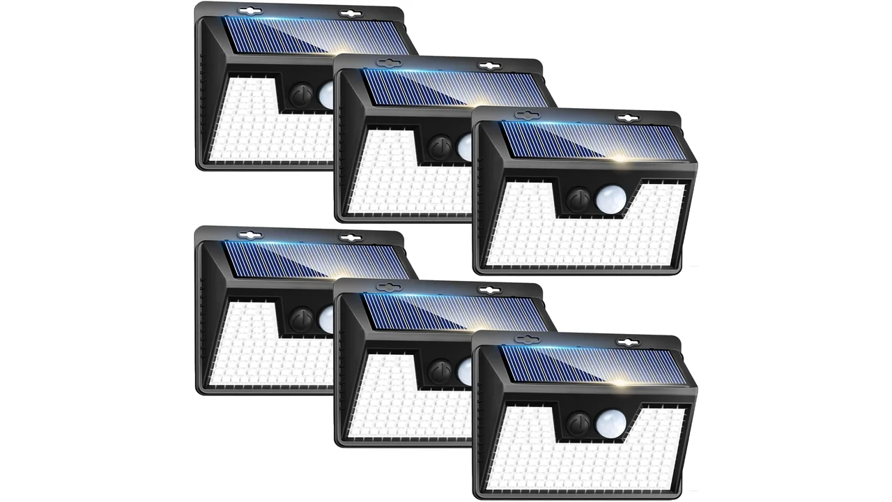 Peasur Solar Lights Outdoor Motion Sensor, 6 Pack 7 featured 2886