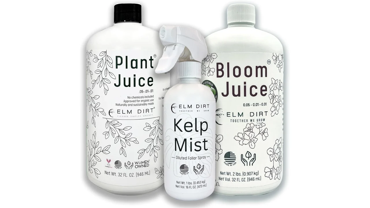 Elm Dirt Plant & Bloom Juice & Kelp Mist Spray Bundle