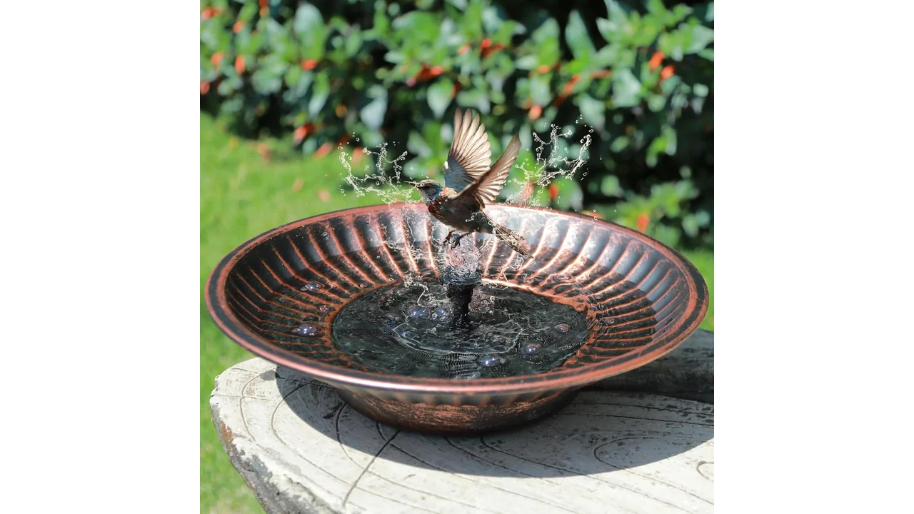 12.3" Solar Fountain Bird Bath Outside: Honest Review 43 featured 5223
