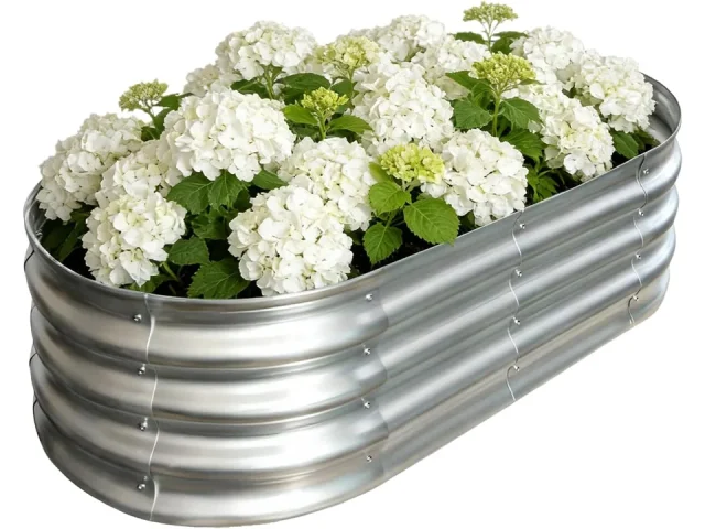 Galvanized Raised Garden Bed Outdoor, Large Raised Bed