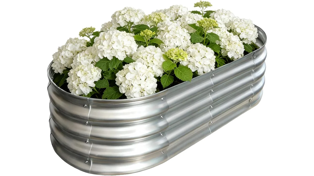 Galvanized Raised Garden Bed Outdoor, Large Raised Bed 4 featured 643