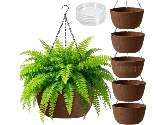 T4U Hanging Planters Outdoor Plants, 12 Inch 6 – In-Depth