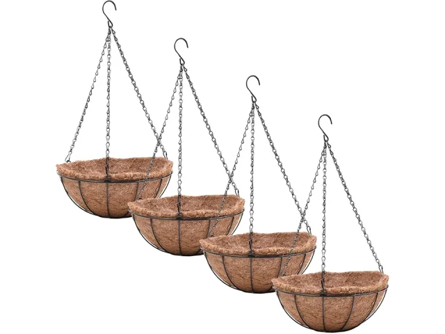 EIMQUVW 4 Pack Hanging Planter Basket Coco Coin – In-Depth