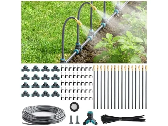 98FT 1/4″ Quick-Connect Drip Irrigation System Kit – Honest