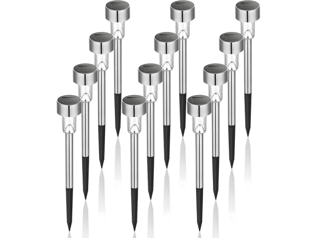 GIGALUMI Solar Lights Outdoor Waterproof, 12 Pack – Honest