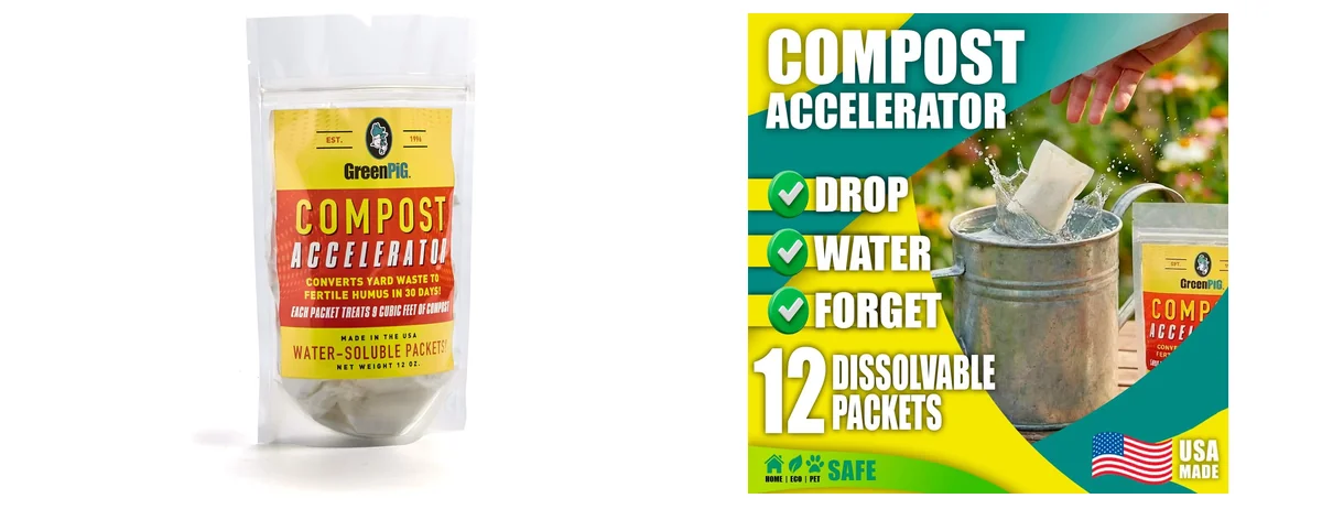 GREEN PIG Compost Accelerator Converts Yard Waste to
