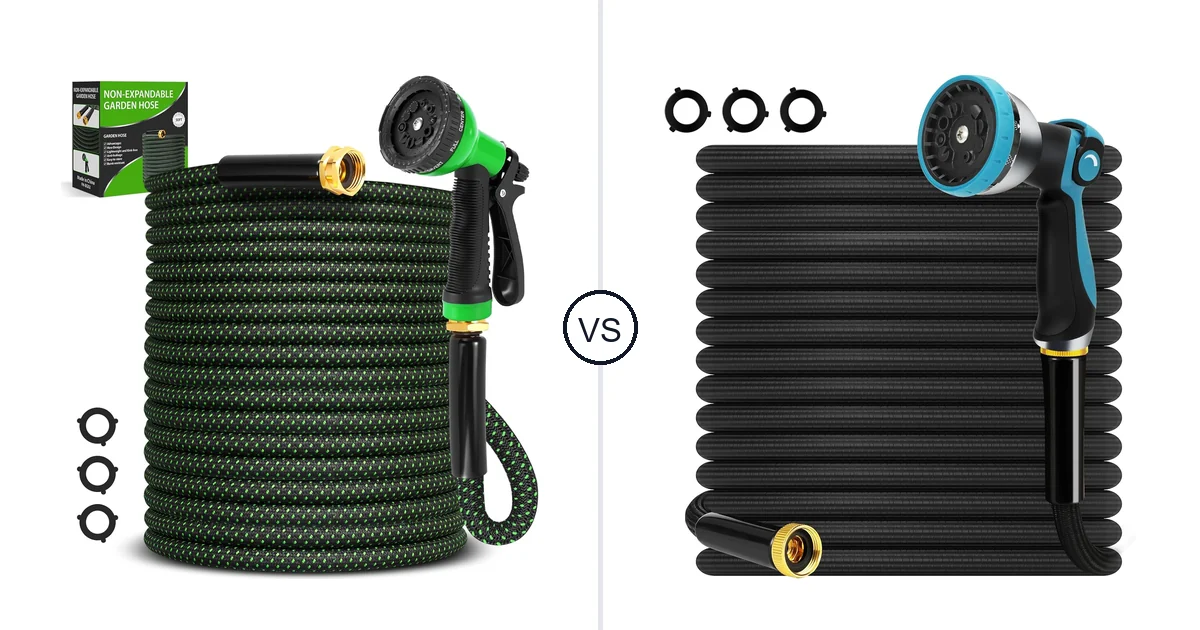 Comparison of Advinski Garden Hose 50ft and HmiL-U Non-Expandable Garden Hose 50 ft Kink