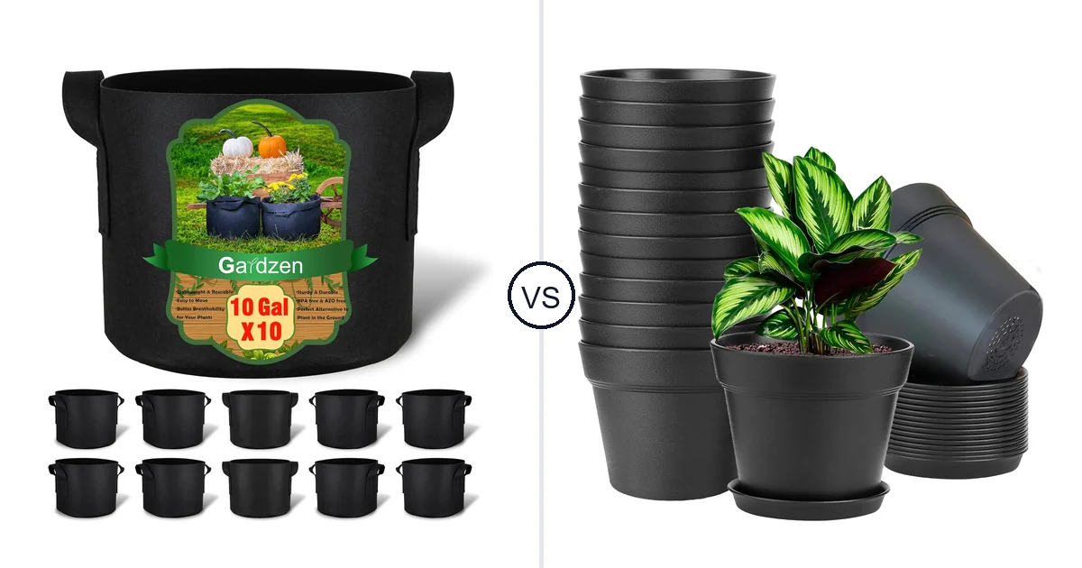 Comparison of Gardzen Grow Pots and WOUSIWER Modern