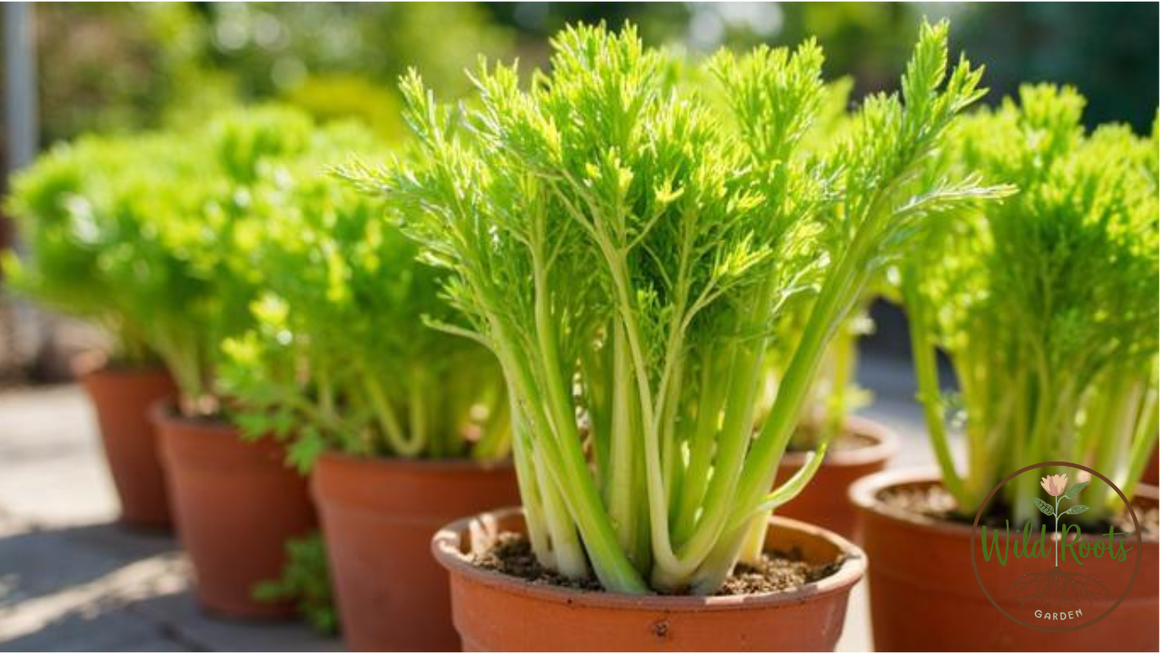 Growing Celery In Pots Outdoors From Seed