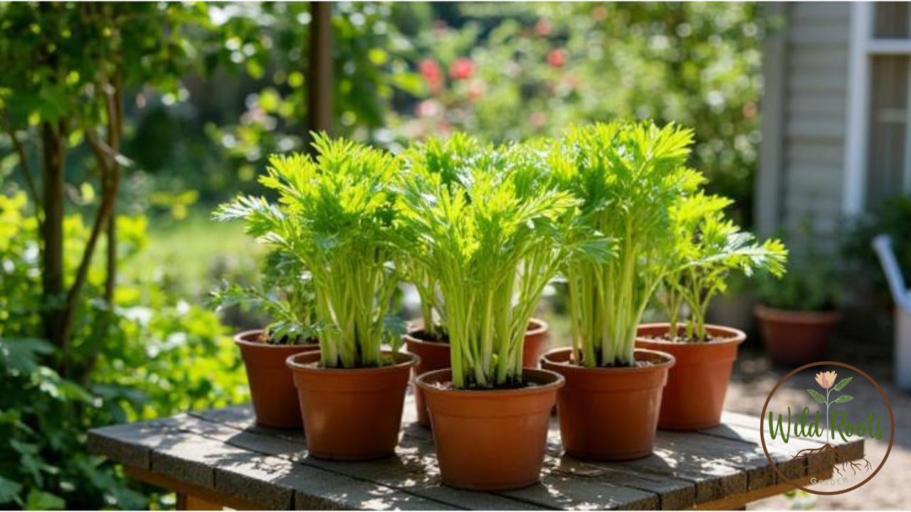 Growing Celery In Pots Outdoors From Seed
