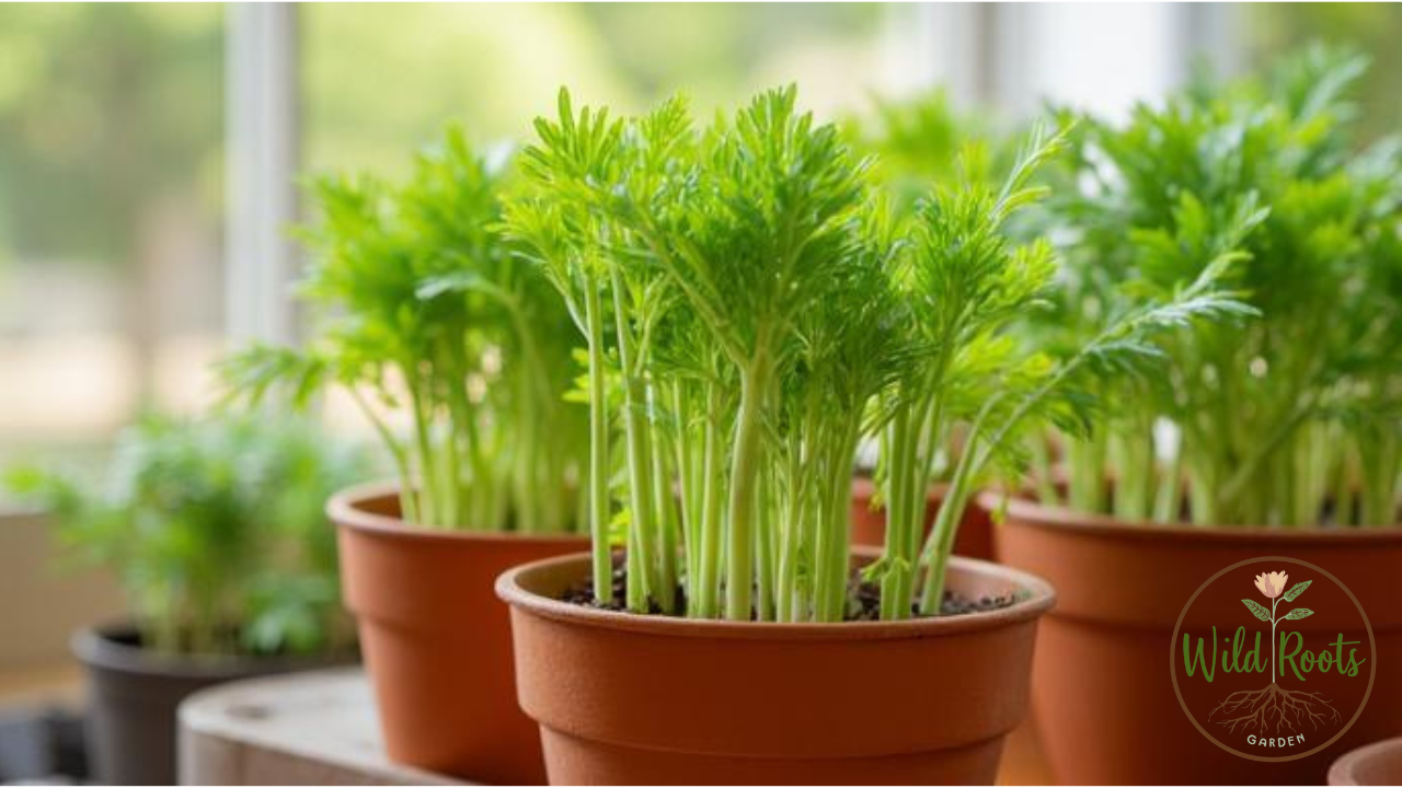 Growing Celery Indoors in Pots from Seed