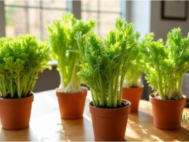Growing Celery Indoors in Pots from Seed in Florida