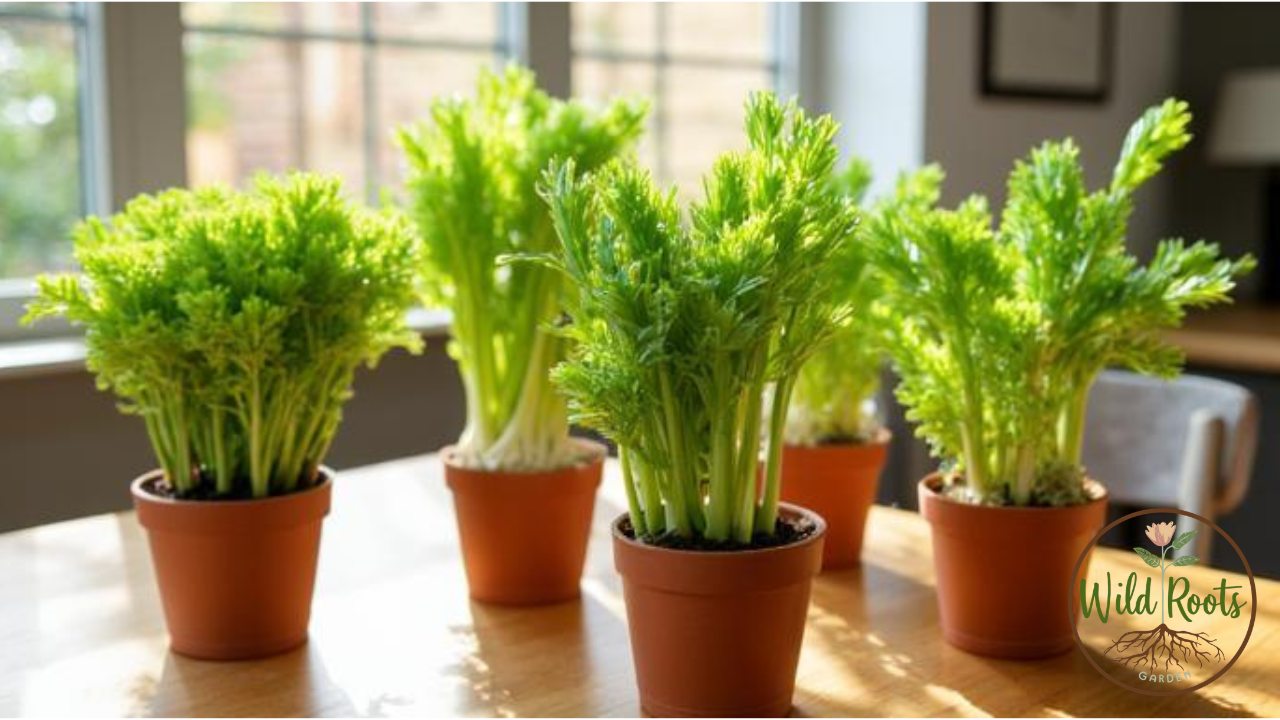 Growing Celery Indoors in Pots from Seed