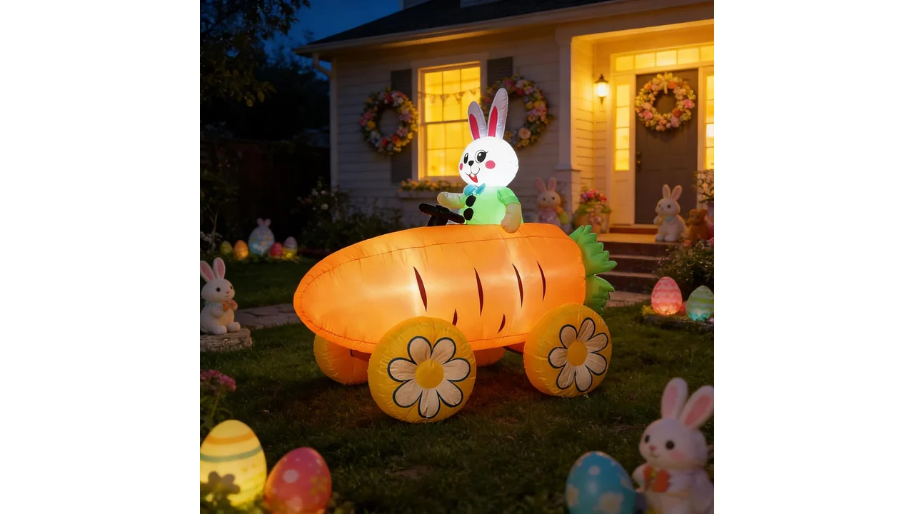6 FT Easter Inflatable Bunny on Carrot – Complete Review