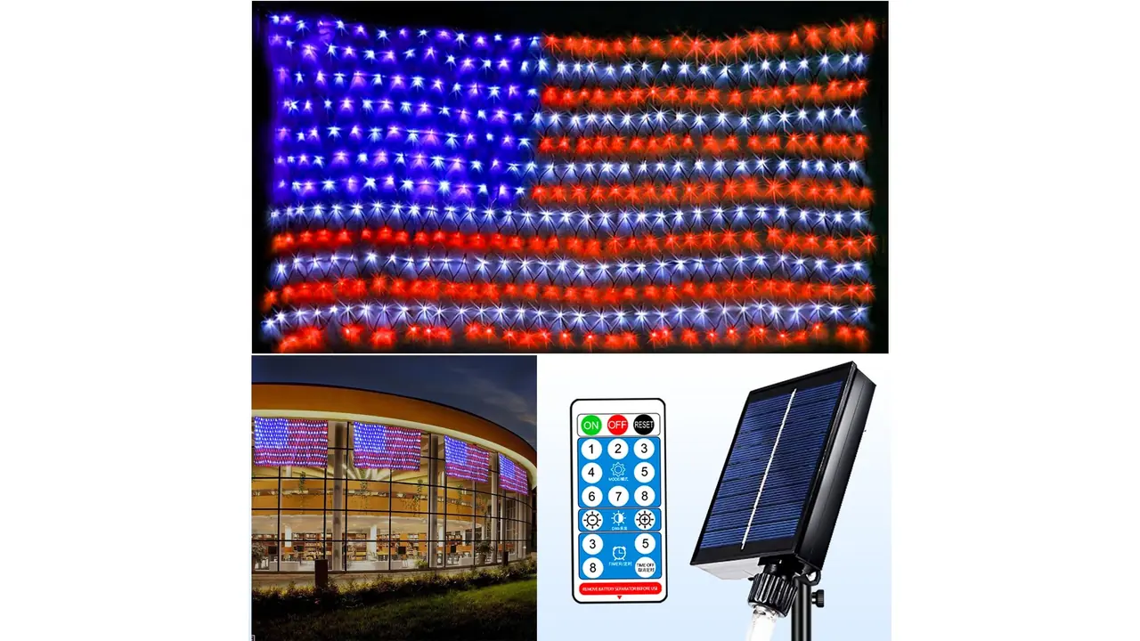 Solar American Flag String Lights – Complete Review