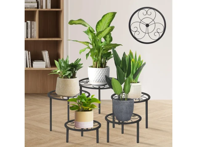 5-piece set of metal plant potted flower racks – Detailed Review