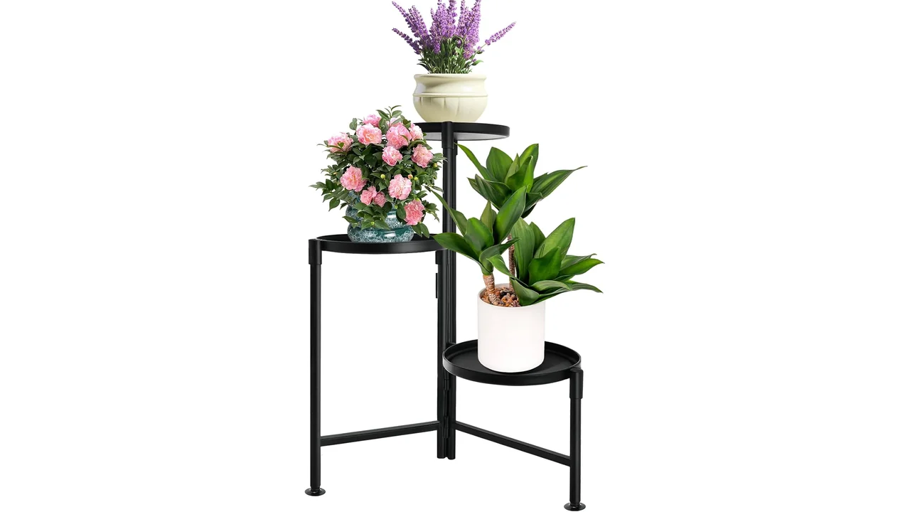 3 Tier Plant Stand Indoor, Metal Plant Shelf Outdoor 9 featured 604