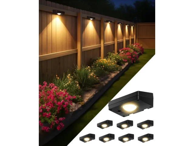Solar Fence Lights Outdoor in Florida