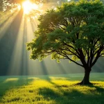 The image shows vibrant green trees ideal for fast Florida landscaping, featured in reviews.