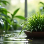 The image shows lush indoor water plants thriving, perfect for Florida homes.