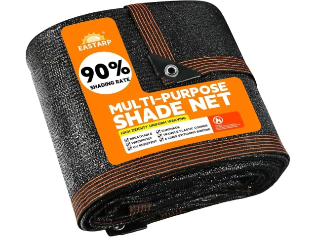 Eastarp 90% Shading Rate 8’x10′ Black Shade Cloth – Pros &
