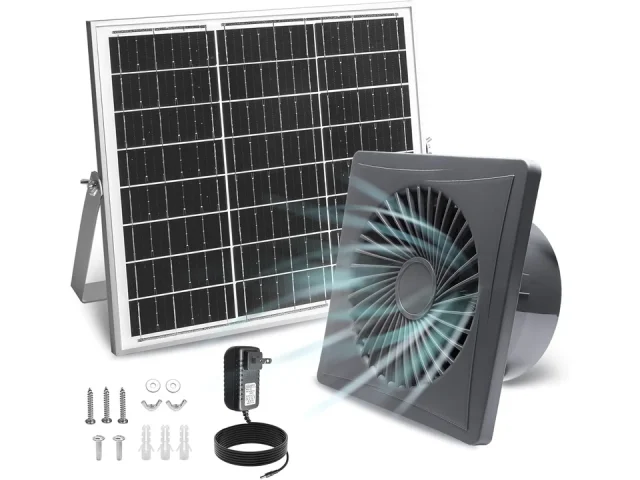 Solar Exhaust Fan, 25W Solar Panel + 8″ – Complete Review